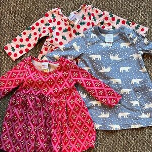 3 Hanna Andersson Long Sleeved Dresses